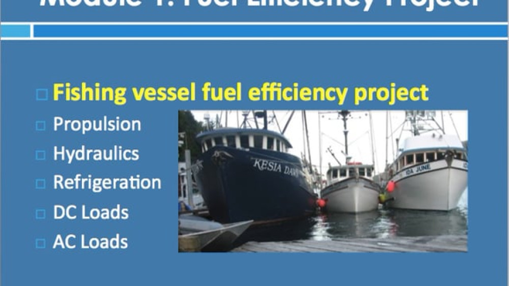 Energy Efficiency on Fishing Vessels Video Image