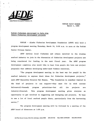 1989 Kodiak Daily Mirror Kodiak Fishermen Encouraged_PNG
