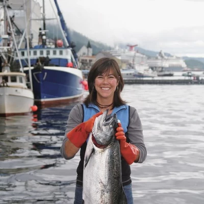 Tomi Marsh with King Salmon