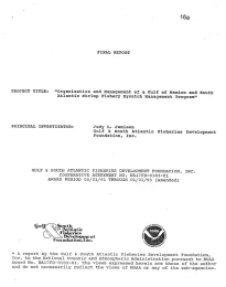 1993 Organization and Management of Gulf of Mexico and S. Atlantic Shrimp Fishery Bycatch Management Program