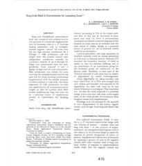 1981 King Crab Meal in Concentrates for Lactating Cows