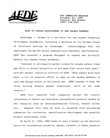 Press Release Nov 23 1992