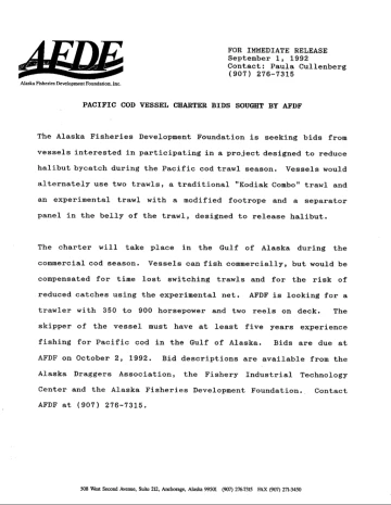 Press Release Sept 1 1992