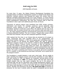 1994 Draft Letter for Funding/Donations