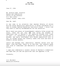 1994 AFDF letter of support for McCarty for ASMI Board