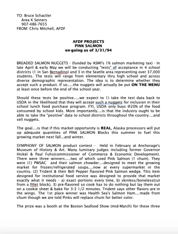 1994 Area K seiners - AFDF Projects Pink Salmon update
