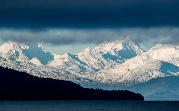 201809 Howard Kerry the Chilkat Mountains loom over fishing grounds north of Juneau-Web - Medium
